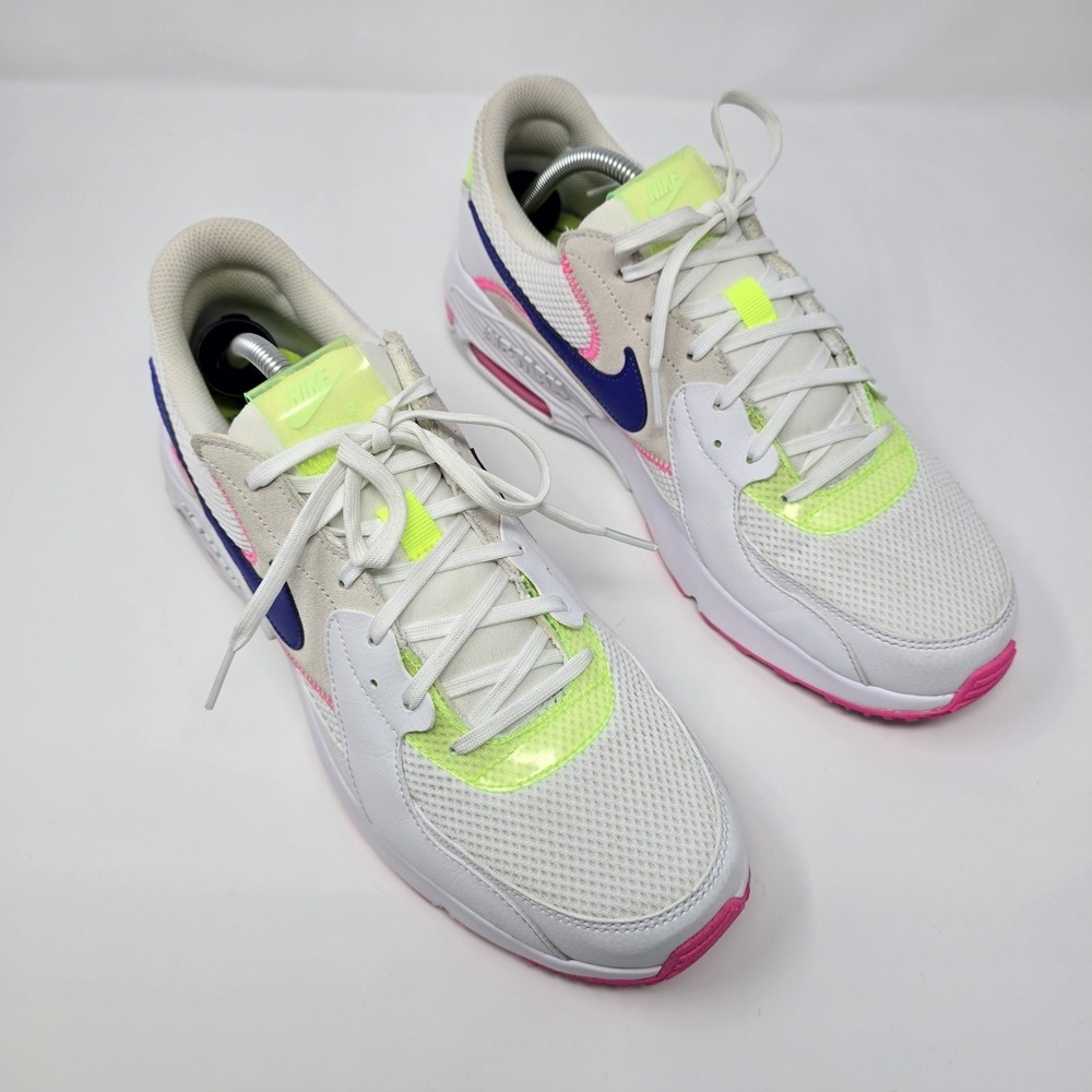 Nike Air Max Excee White Pink Neon Womens Size 12 / Mens Size 10.5 - Picture 11 of 14